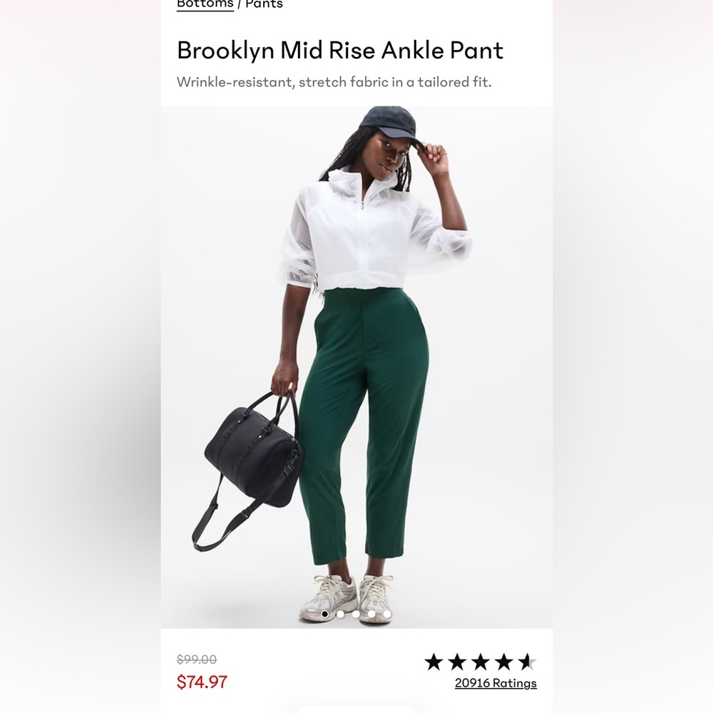 Athleta Brooklyn Ankle Pant - Pine